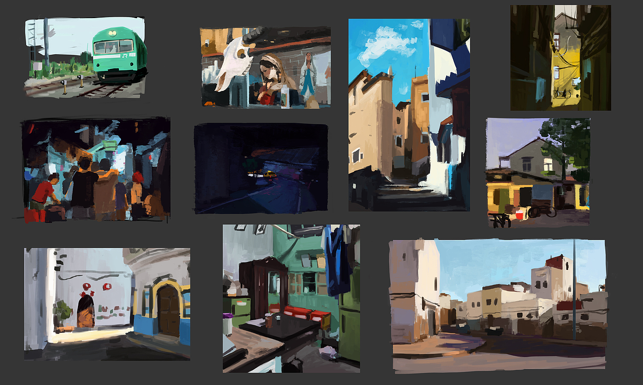 小色稿练习（图ZNzU2OTAzNDQ=） - 概念设定 - 站酷设计师画画的马小贱原创素材 - 站酷ZCOOL