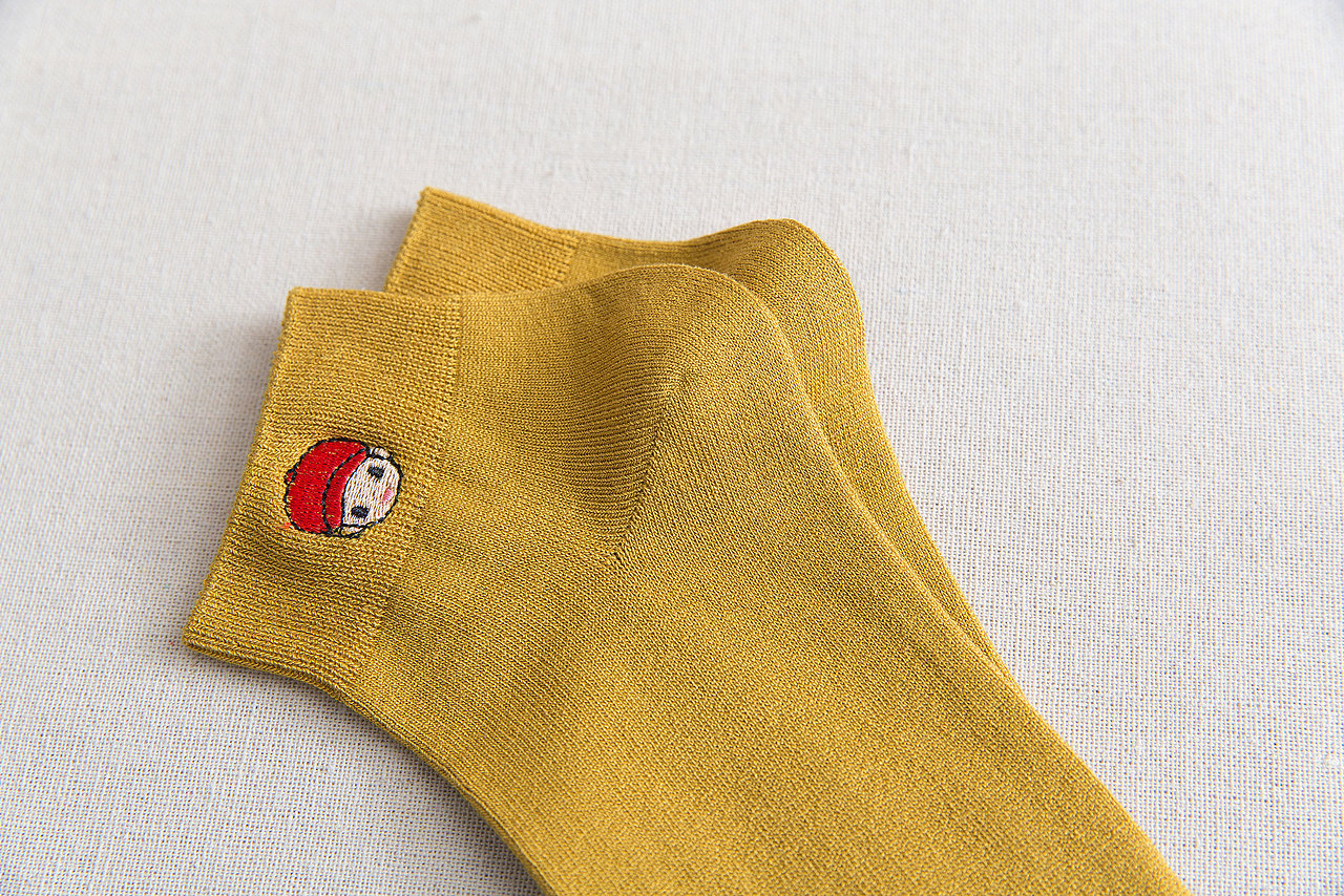 2020春夏男袜短袜刺绣日系袜子