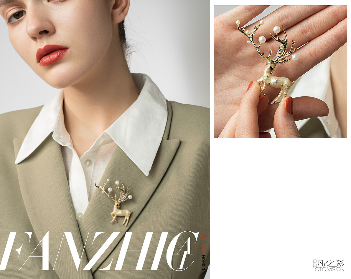 首饰珠宝拍摄/时尚饰品大片/首饰胸针模特摄影作品（图ZMTk2ODgyMTU2） - 时尚/艺术摄影 - 站酷设计师杭州凡之彩视觉原创素材 - 站酷ZCOOL