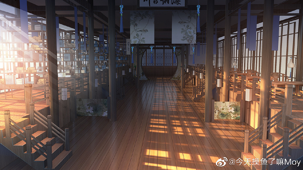 藏书阁|插画|创作习作|今天摸鱼了嘛moy - 原创作品 - 站酷 (zcool)