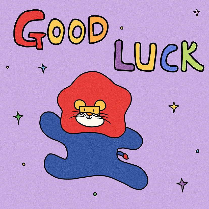 IP系列插画能量小狮子