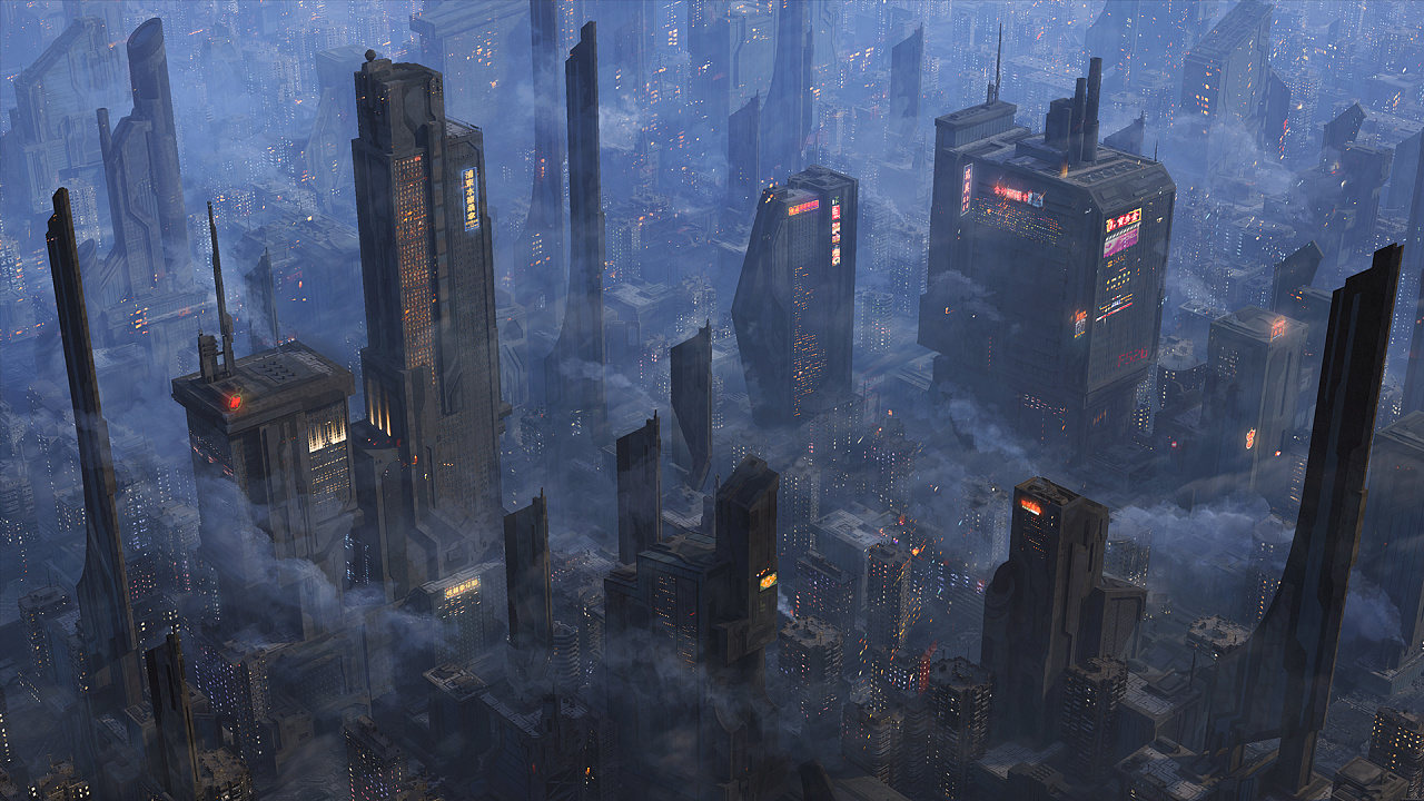 赛博朋克城市|三维|场景|freelancer - 原创作品 - 站酷 (zcool)