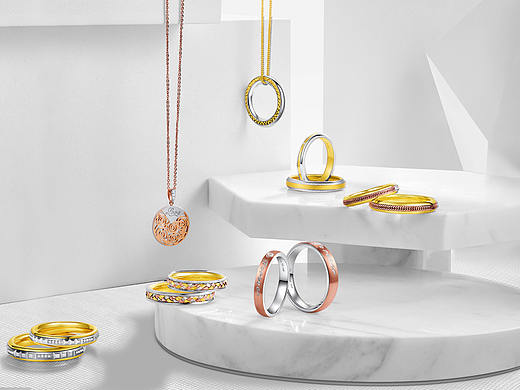 品牌珠宝系列产品拍摄，珠宝展海报设计服务