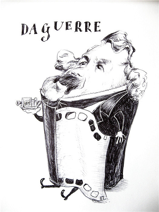 临名人漫画像(圆珠笔)1