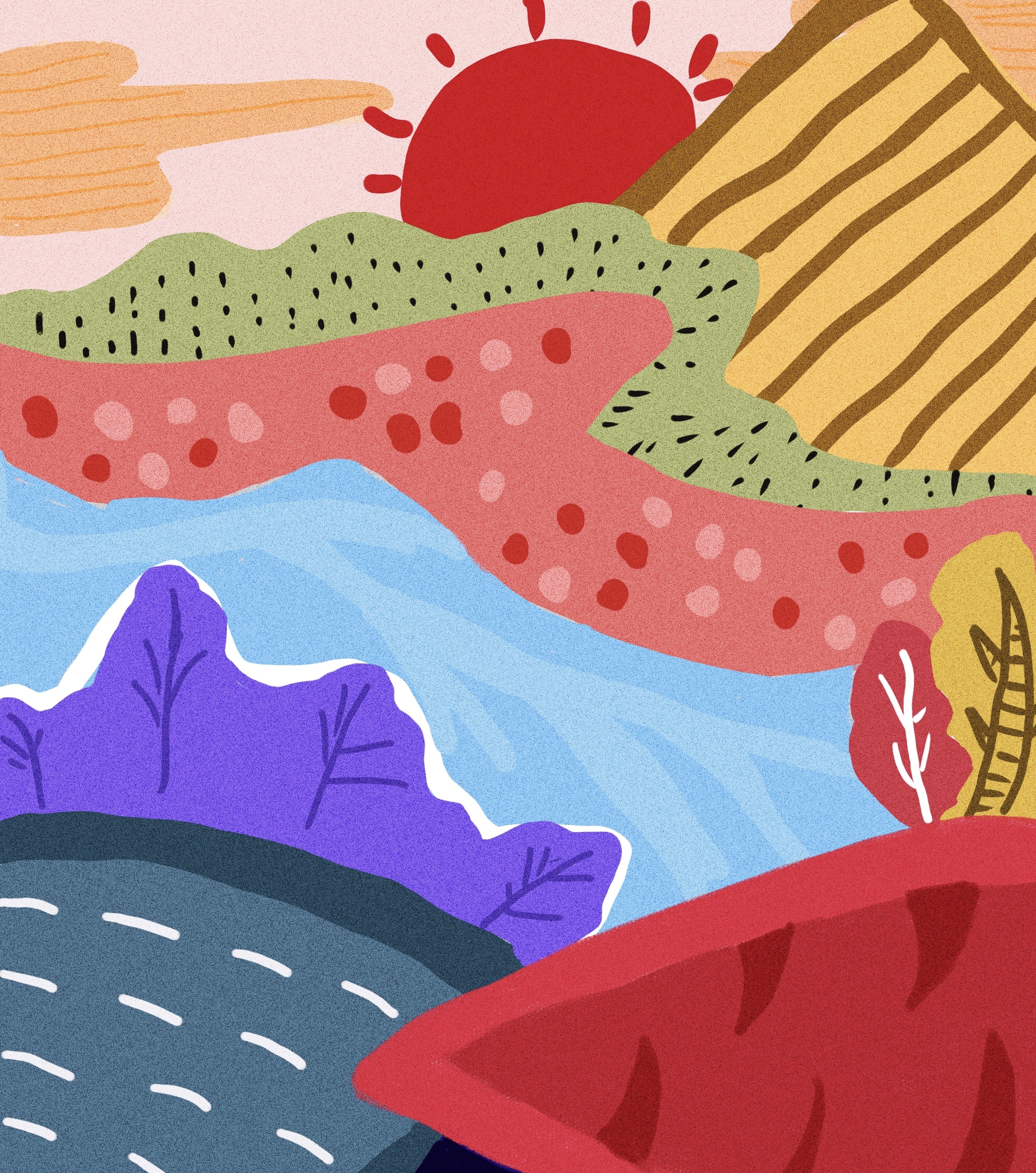 抽象|插画|插画习作|雨小了 - 原创作品 - 站酷 (zcool)