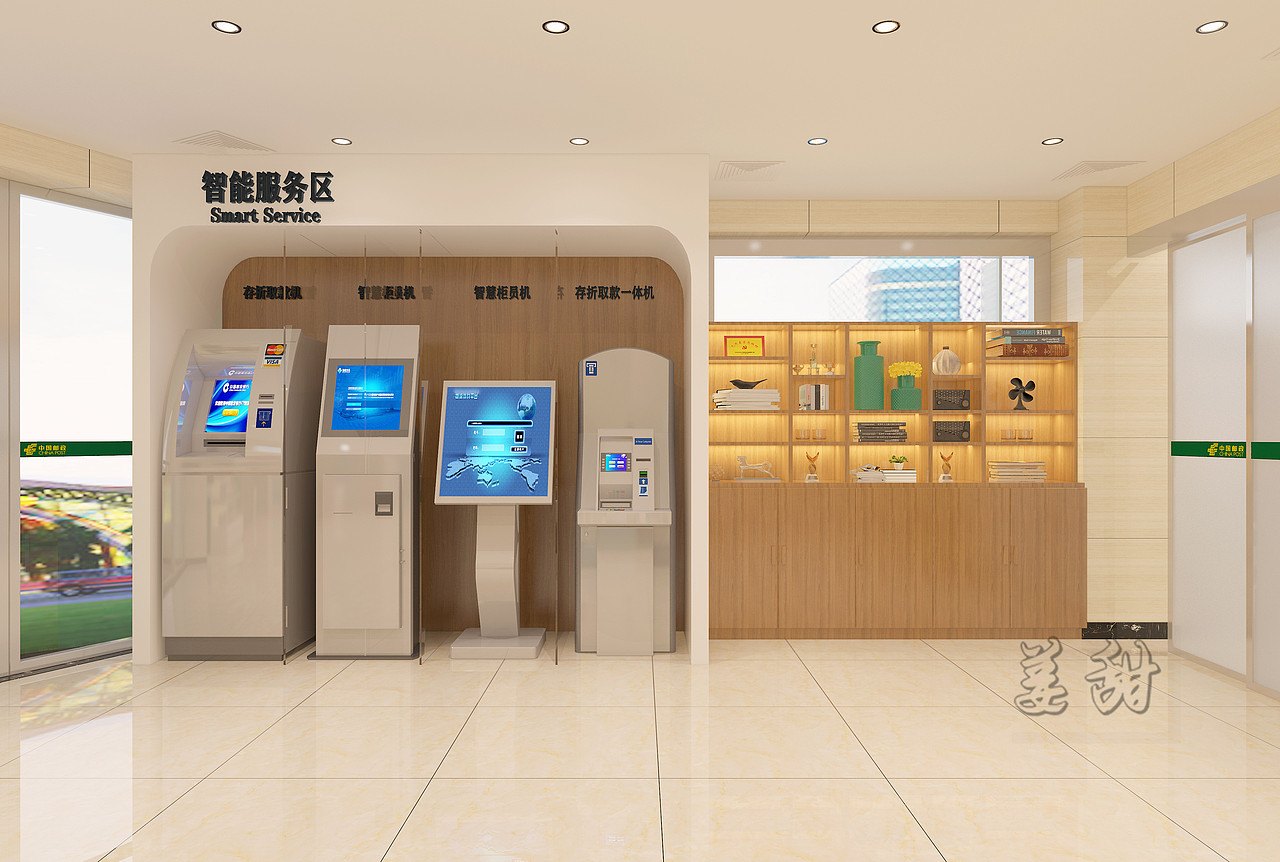 邮政银行效果图作品赏析