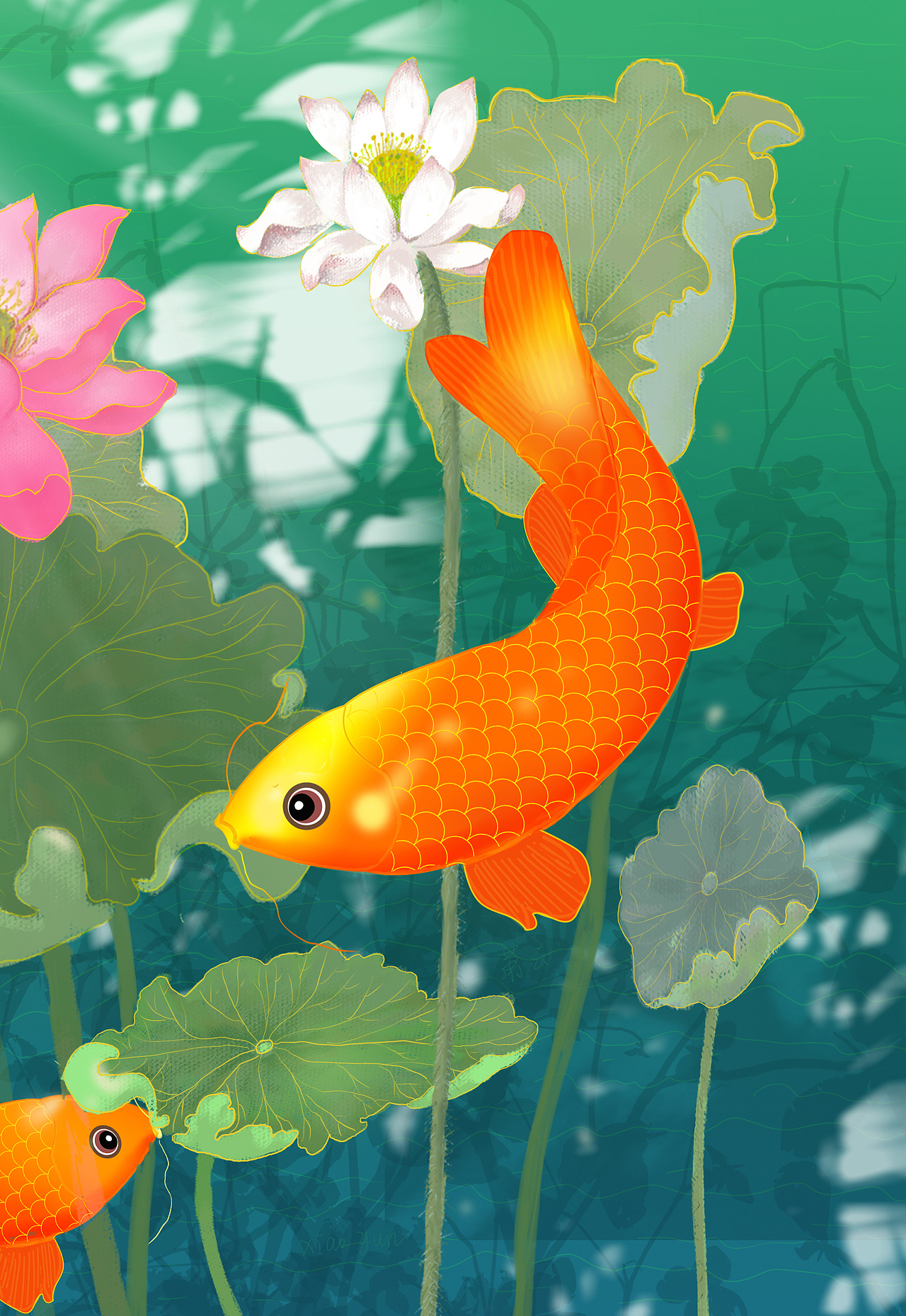 鱼|插画|商业插画|萧云_原创作品-站酷zcool
