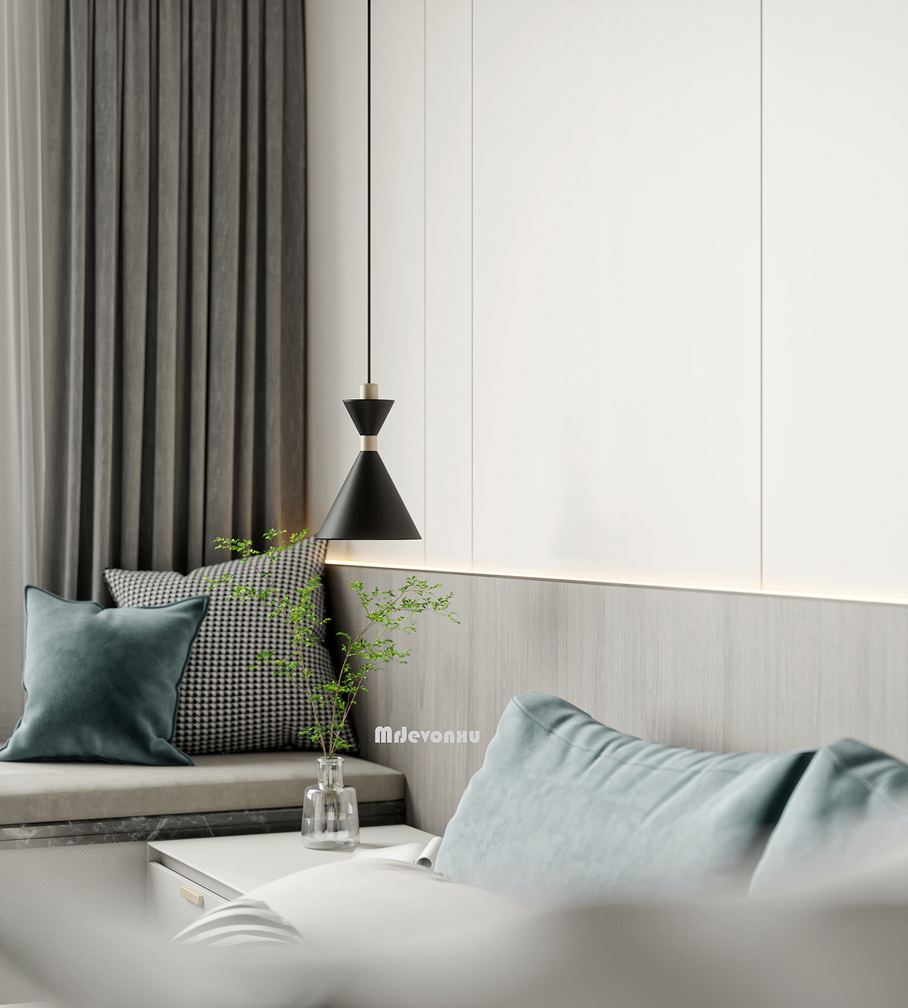 现代-简约（翠绿）（图ZMjY5ODAwMTE2） - 家装设计 - 站酷设计师Mr丶麋鹿原创素材 - 站酷ZCOOL