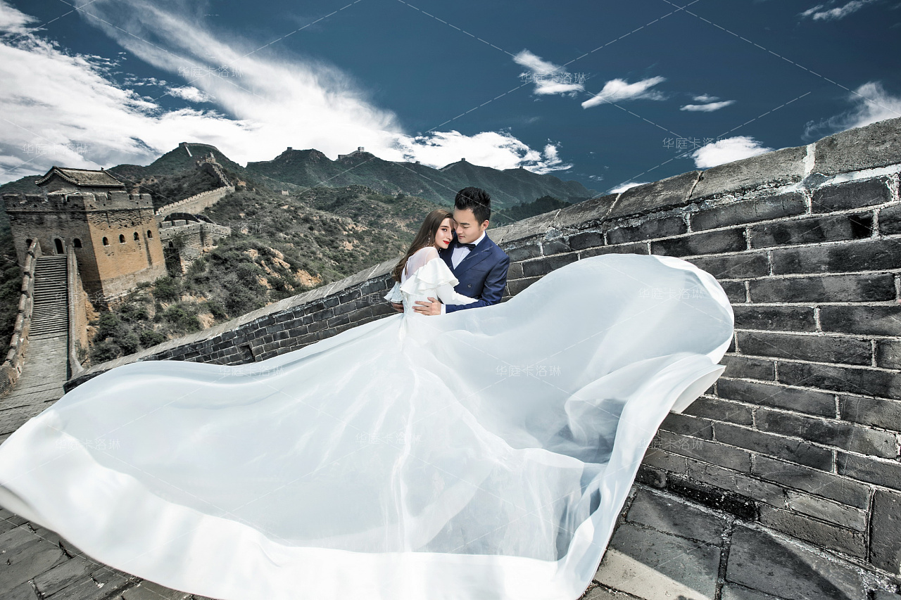 北京长城复古白纱