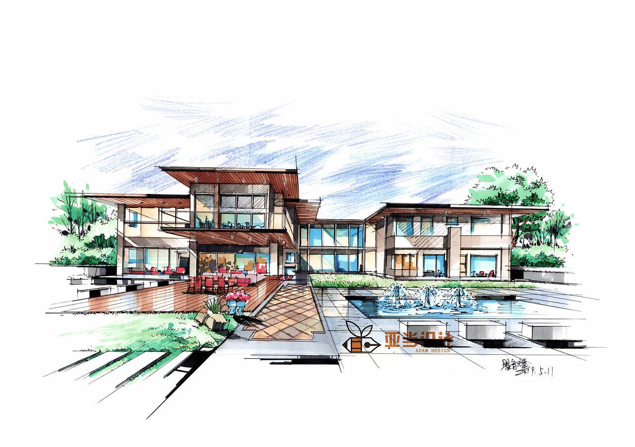 度假村建筑设计——江西农业大学风景园林501复试快题