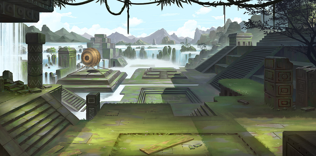 游戏横版场景（图ZMzUyMTMzMDg=） - 游戏原画 - 站酷设计师BlackFox0原创素材 - 站酷ZCOOL