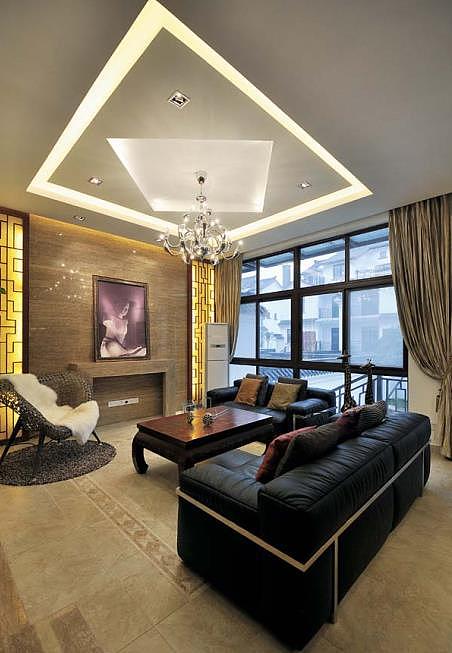 重庆联排别墅装修-中式别墅装修-东海定南山-指尖设计