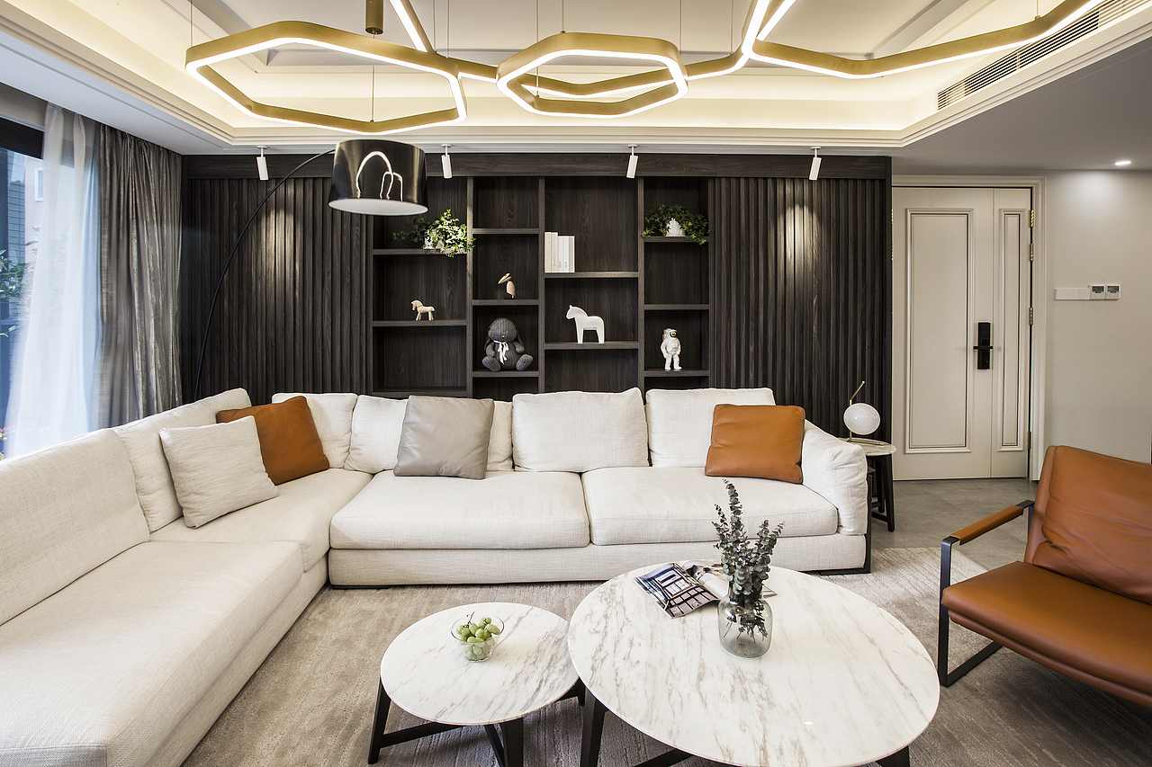 打造210㎡黑白灰空间里的品质感｜住宅空间（图ZMTA4NjMzMDI4） - 家装设计 - 站酷设计师六品设计原创素材 - 站酷ZCOOL