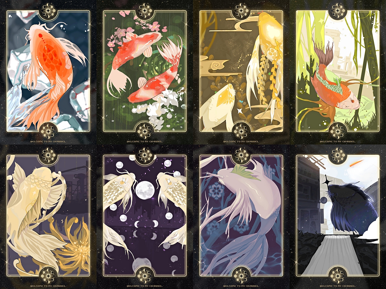 二十四节气塔罗牌之锦鲤转运