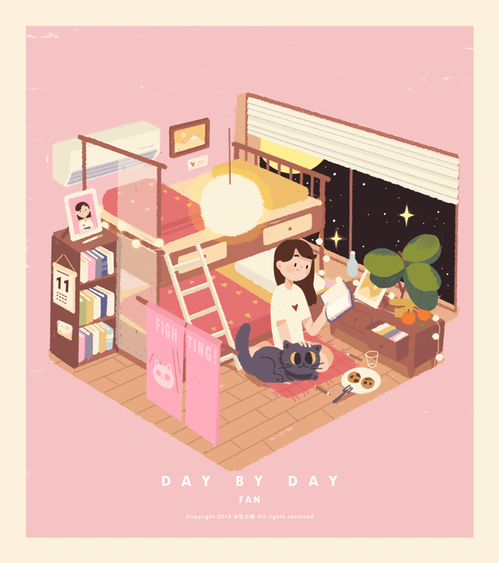 一个人生活(图ZMTEwMDM2ODUy) - 商业插画 - 站酷设计师饭太稀Fan原创素材 - 站酷ZCOOL