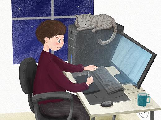 插畫(huà)練習(xí)（個(gè)人主頁(yè)-ZMzA3MzU1NTI=） - 創(chuàng)作習(xí)作 - 站酷設(shè)計(jì)師設(shè)計(jì)師Sand原創(chuàng)素材 - 站酷ZCOOL