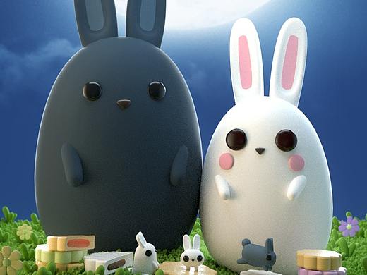 C4D教程，可爱的节日平面设计