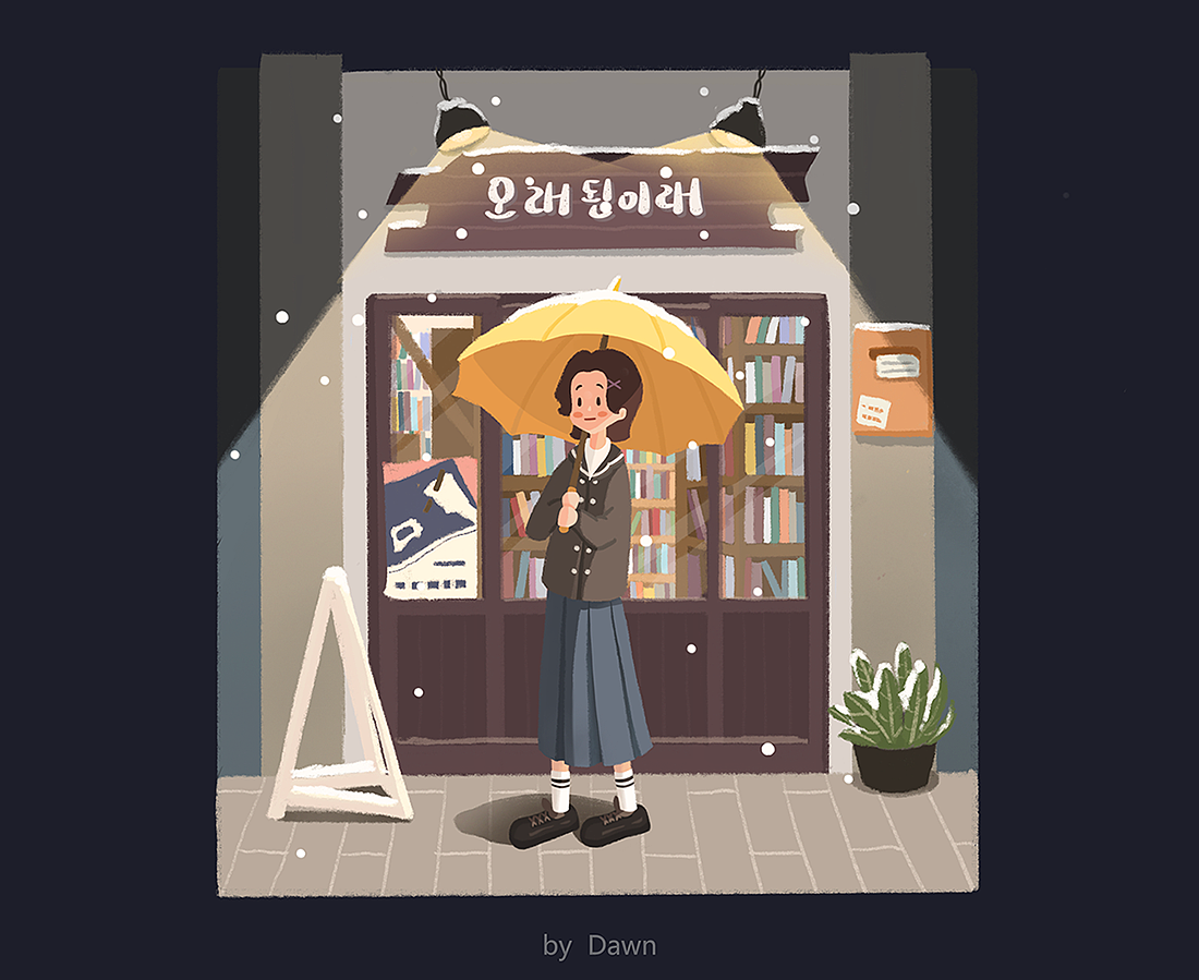 老舊未來書店（圖ZMjE2ODcwMzEy） - 藝術(shù)插畫 - 站酷設(shè)計(jì)師多恩DUOEN原創(chuàng)素材 - 站酷ZCOOL