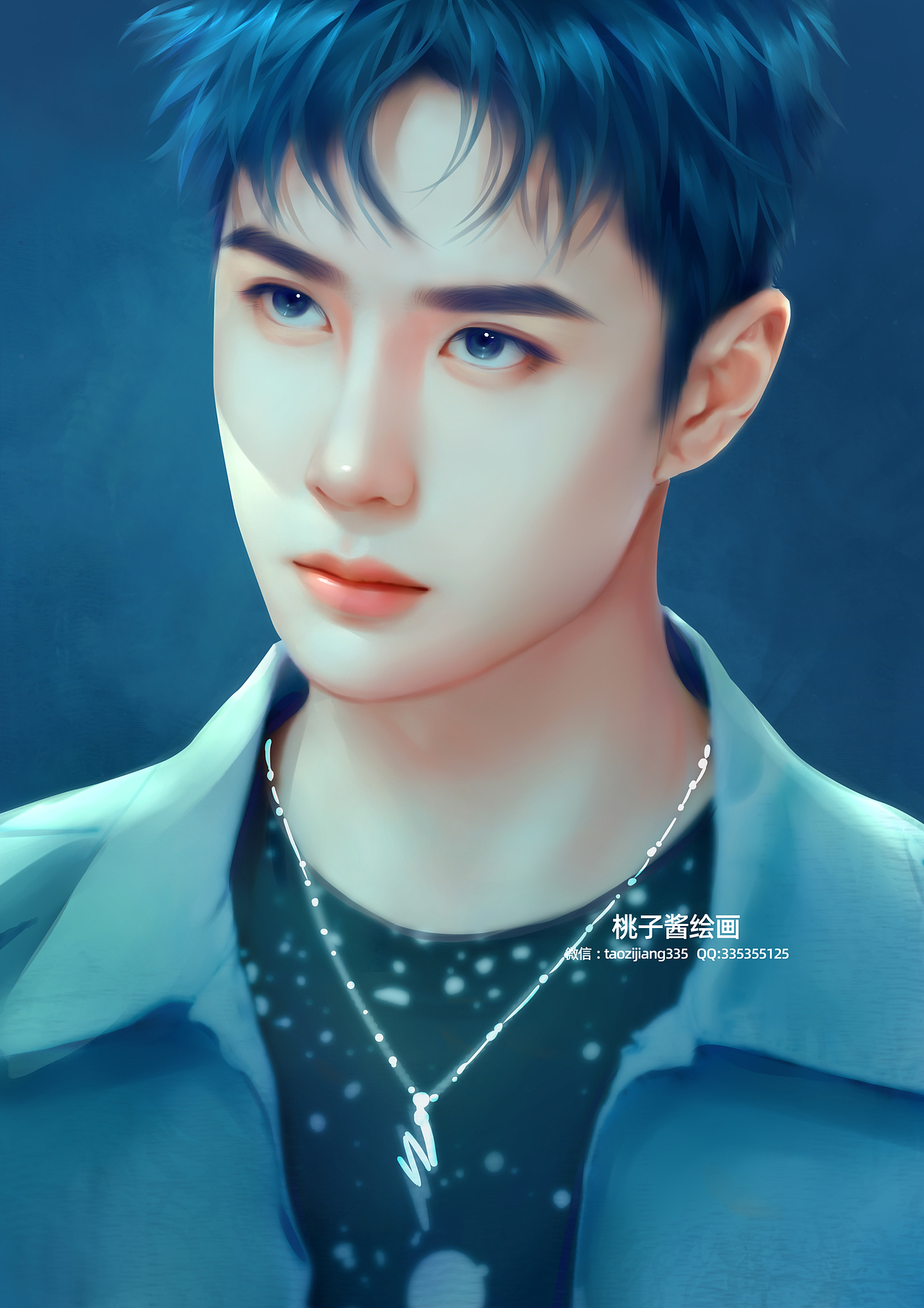 明星手绘|插画|创作习作|桃子酱绘画_原创作品-站酷(zcool)