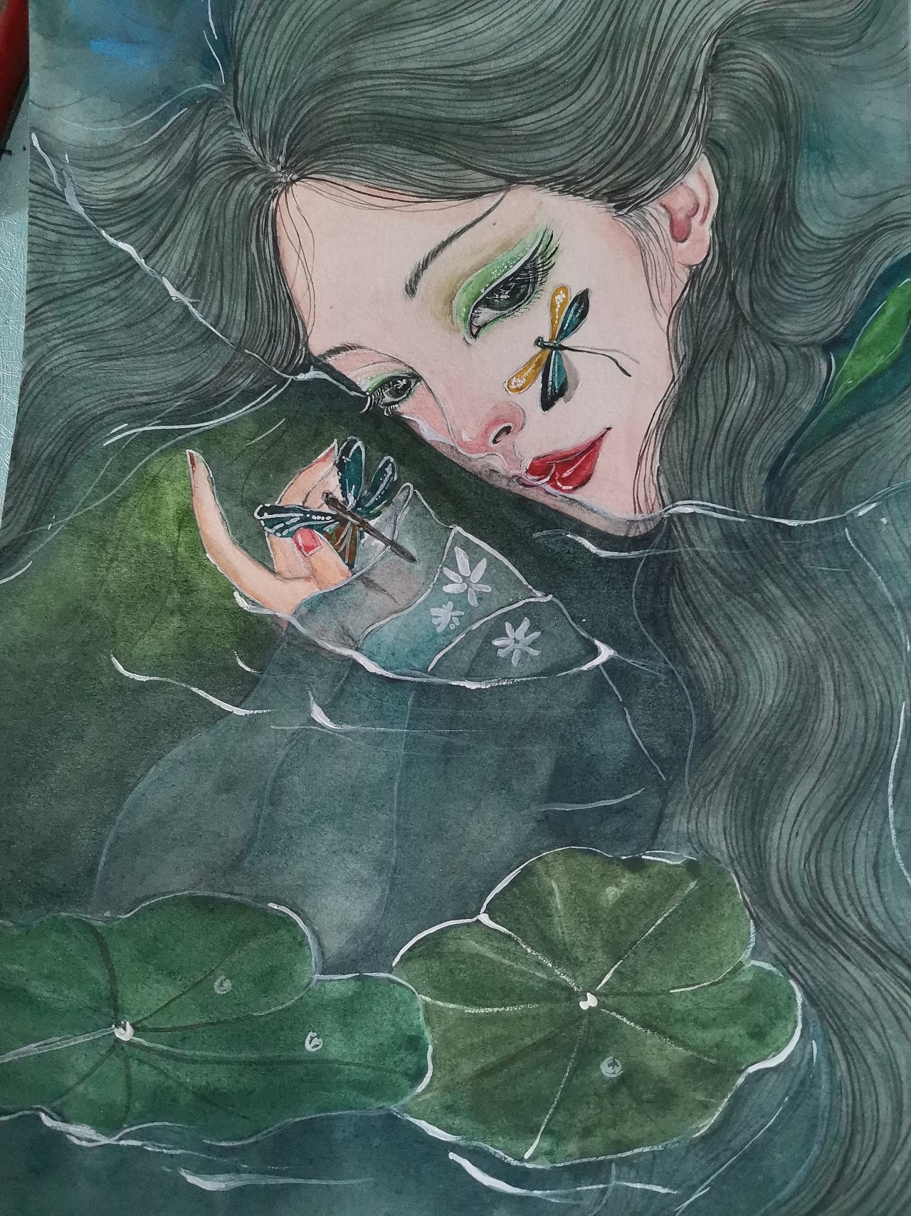 蜉蝣|插画|创作习作|chs辰砂 - 原创作品 - 站酷 (zcool)