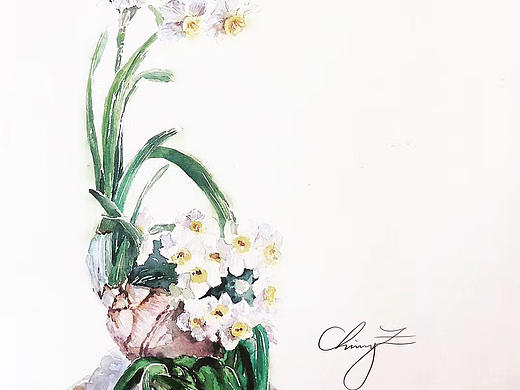 水彩花卉插画