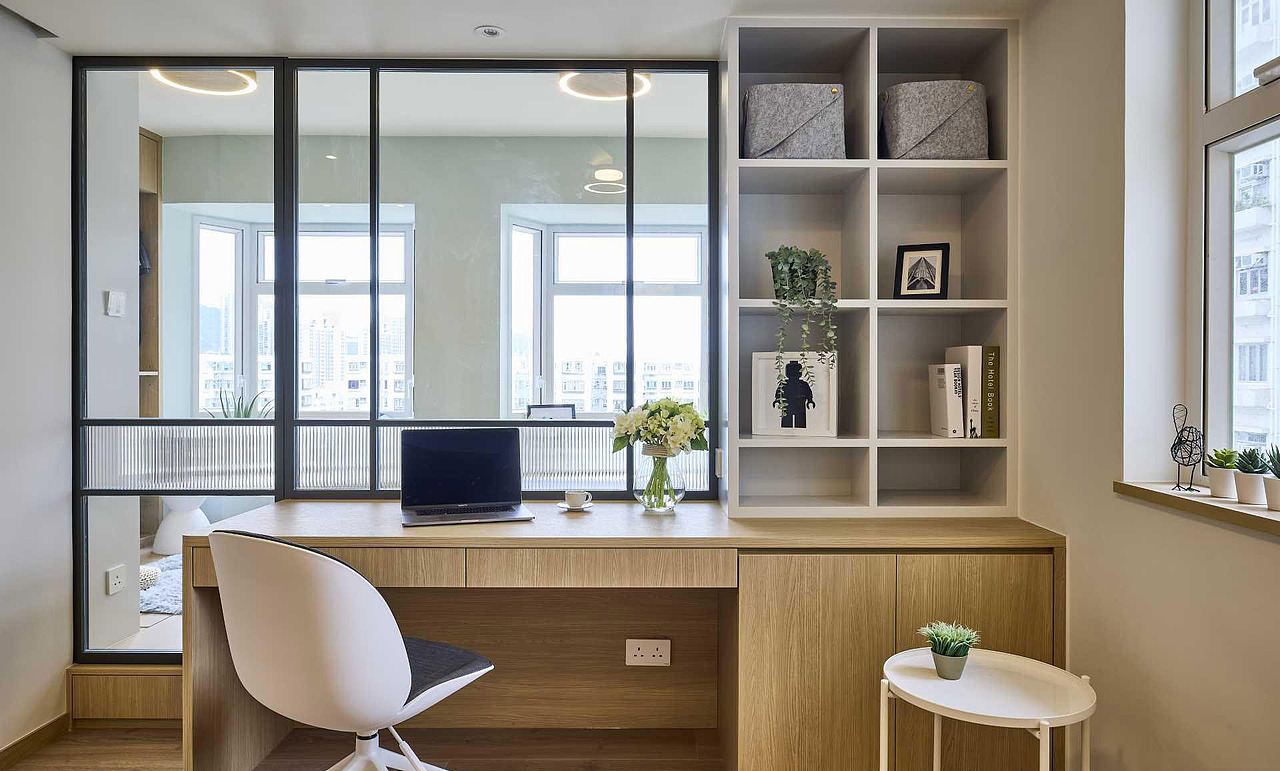 家装设计案例鉴赏——32㎡原木明亮精致小户型装修设计（图ZMzI2NjQzMDY0） - 家装设计 - 站酷设计师成都有木设计原创素材 - 站酷ZCOOL