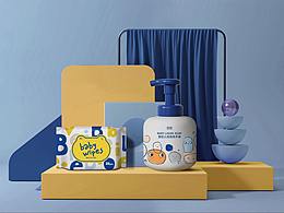 嬰幼兒泡泡洗手液 / 濕巾 原創(chuàng)包裝設(shè)計