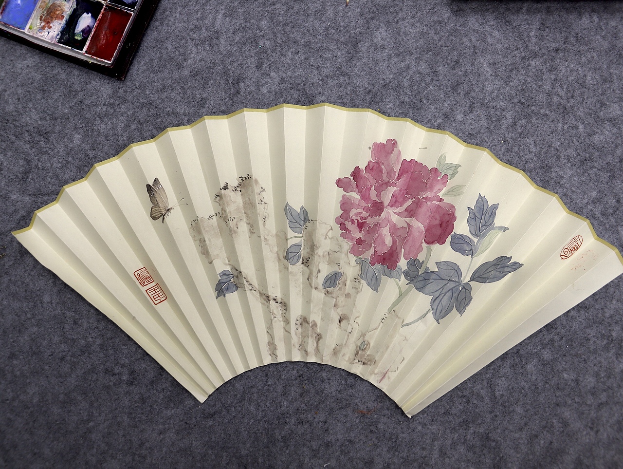 花鸟团扇（图ZMTU5MzEzMTE2） - 绘画 - 站酷设计师芷子原创素材 - 站酷ZCOOL