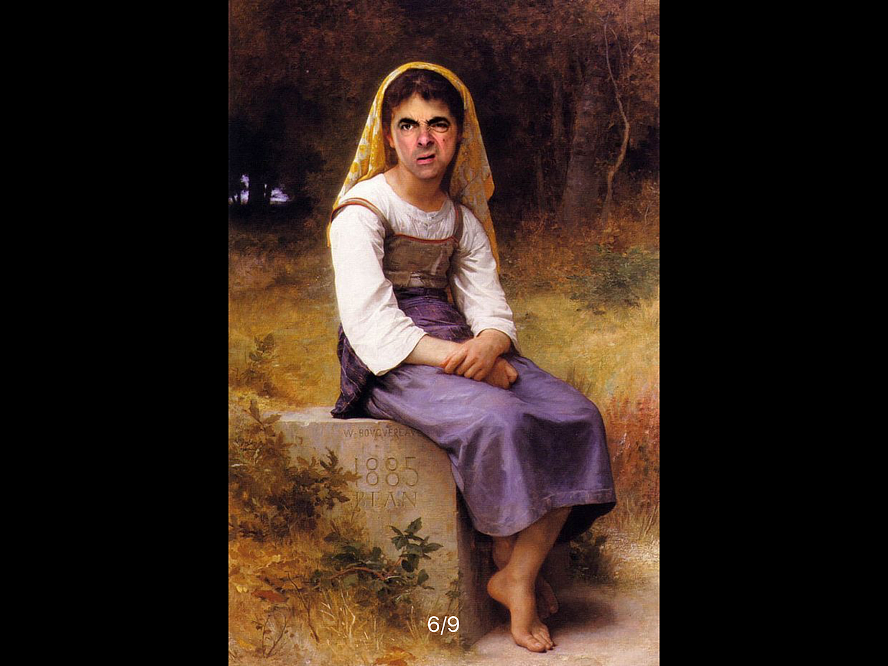 当憨豆乱入名画|平面|ppt/keynote|死机的小魏_原创作品-站酷(zcool)