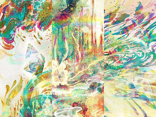 流彩 Flowing colors 系列作三幅