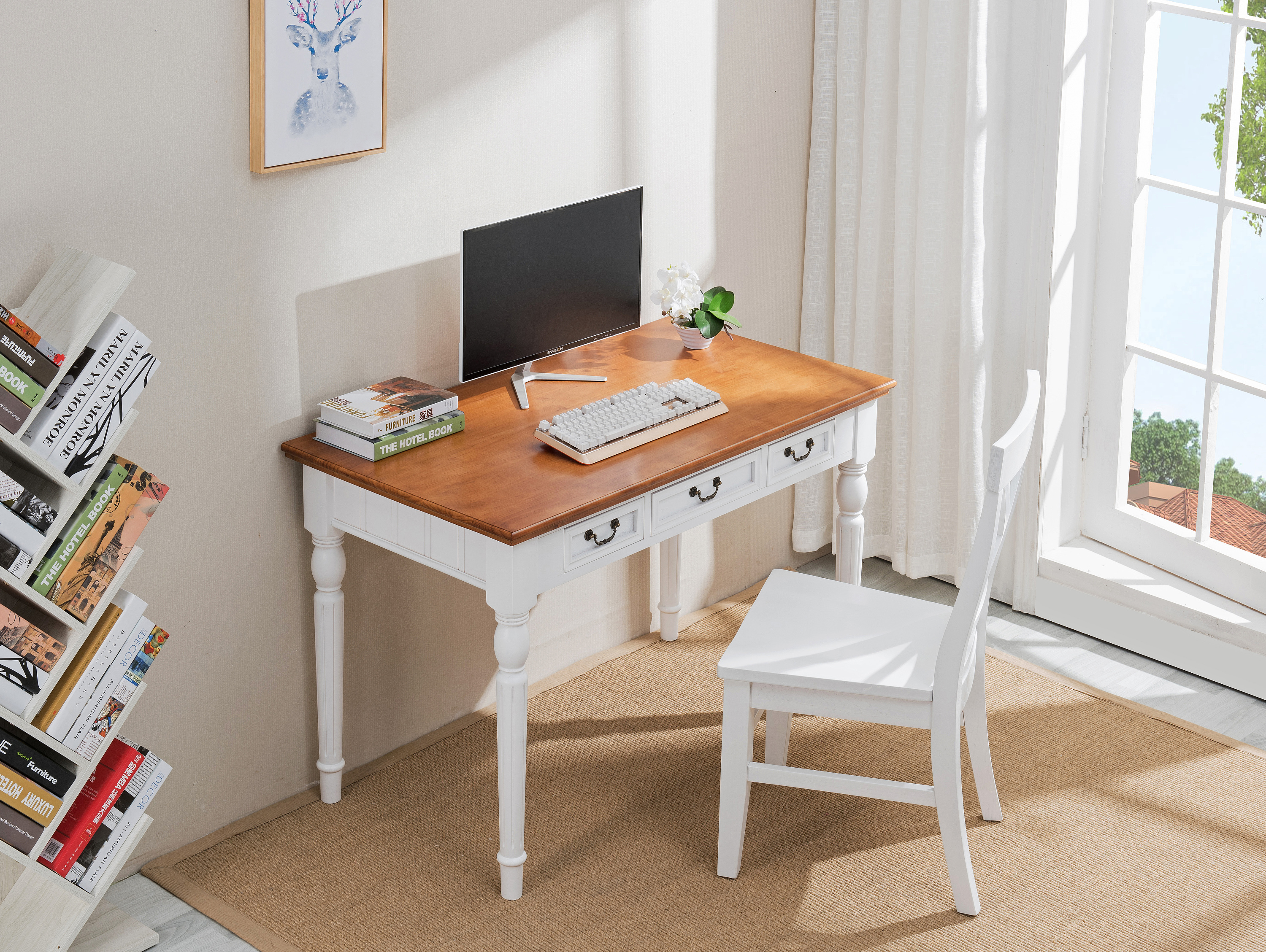 书桌电脑桌拍摄家具摄影