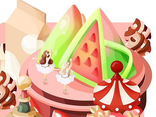 一组“甜味”场景实验