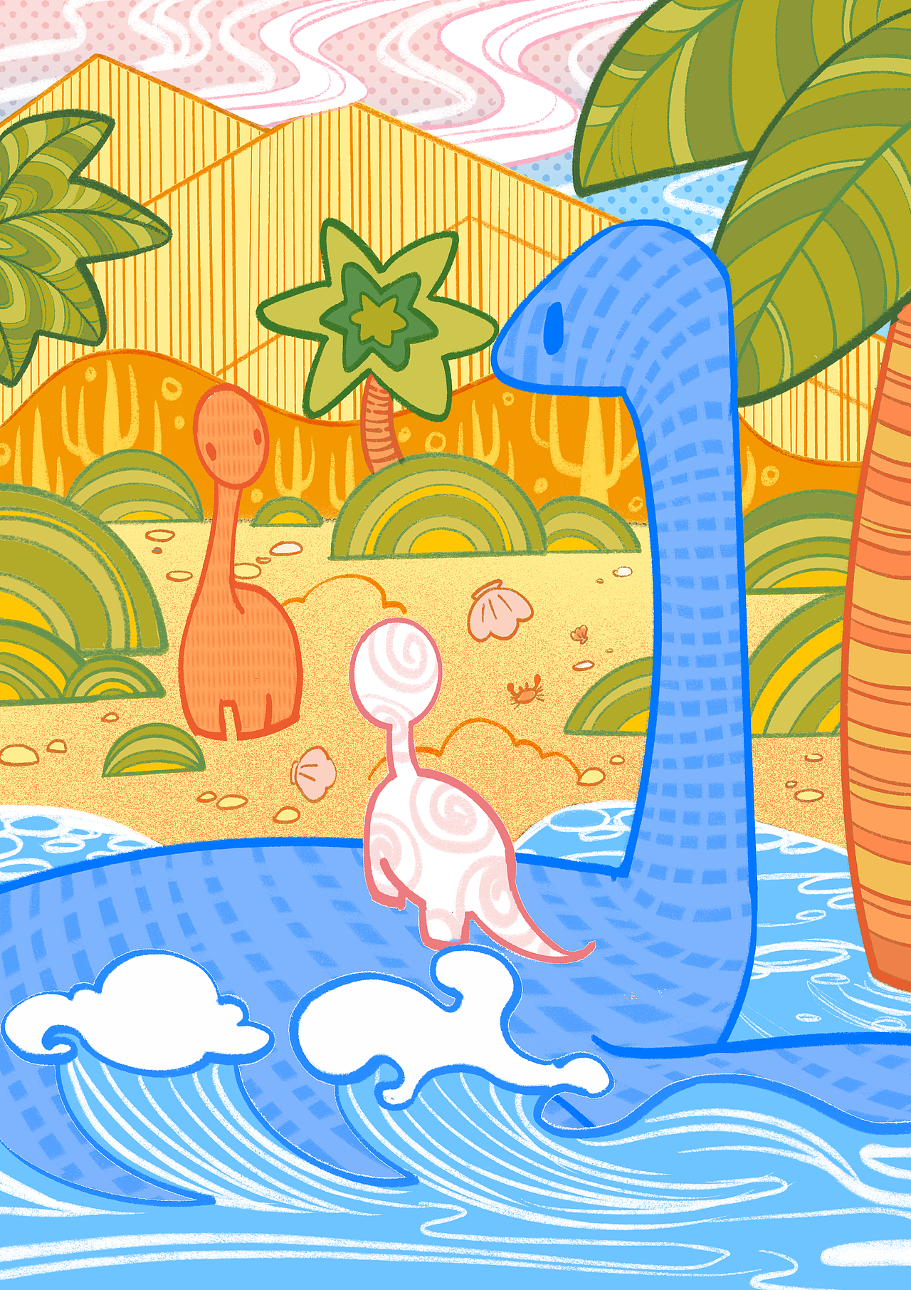 小恐龙环游世界|插画|儿童插画|麻耀yao_原创作品-站酷zcool