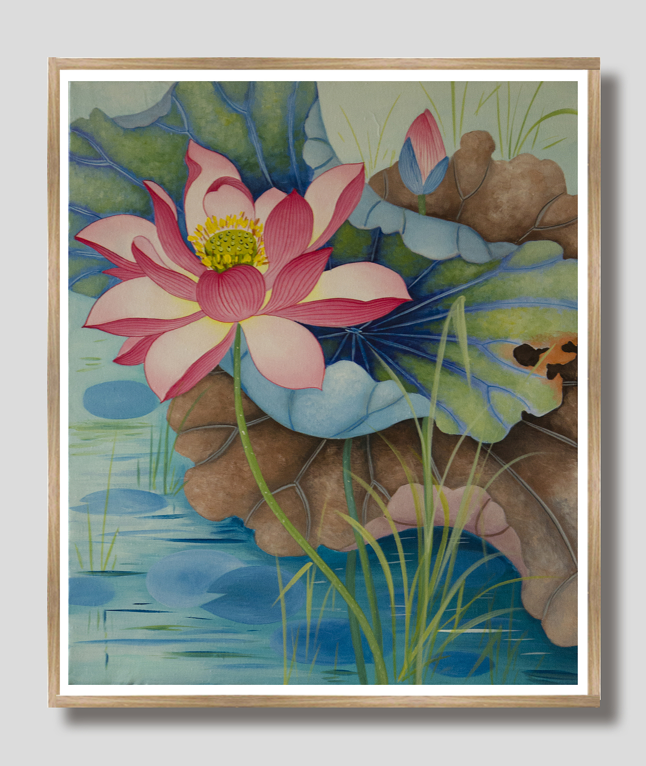 装饰画(荷花)系列_图图安-站酷zcool