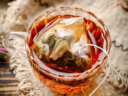 花茶中国风拍摄 花茶古典摄影拍照 花草茶古风拍摄