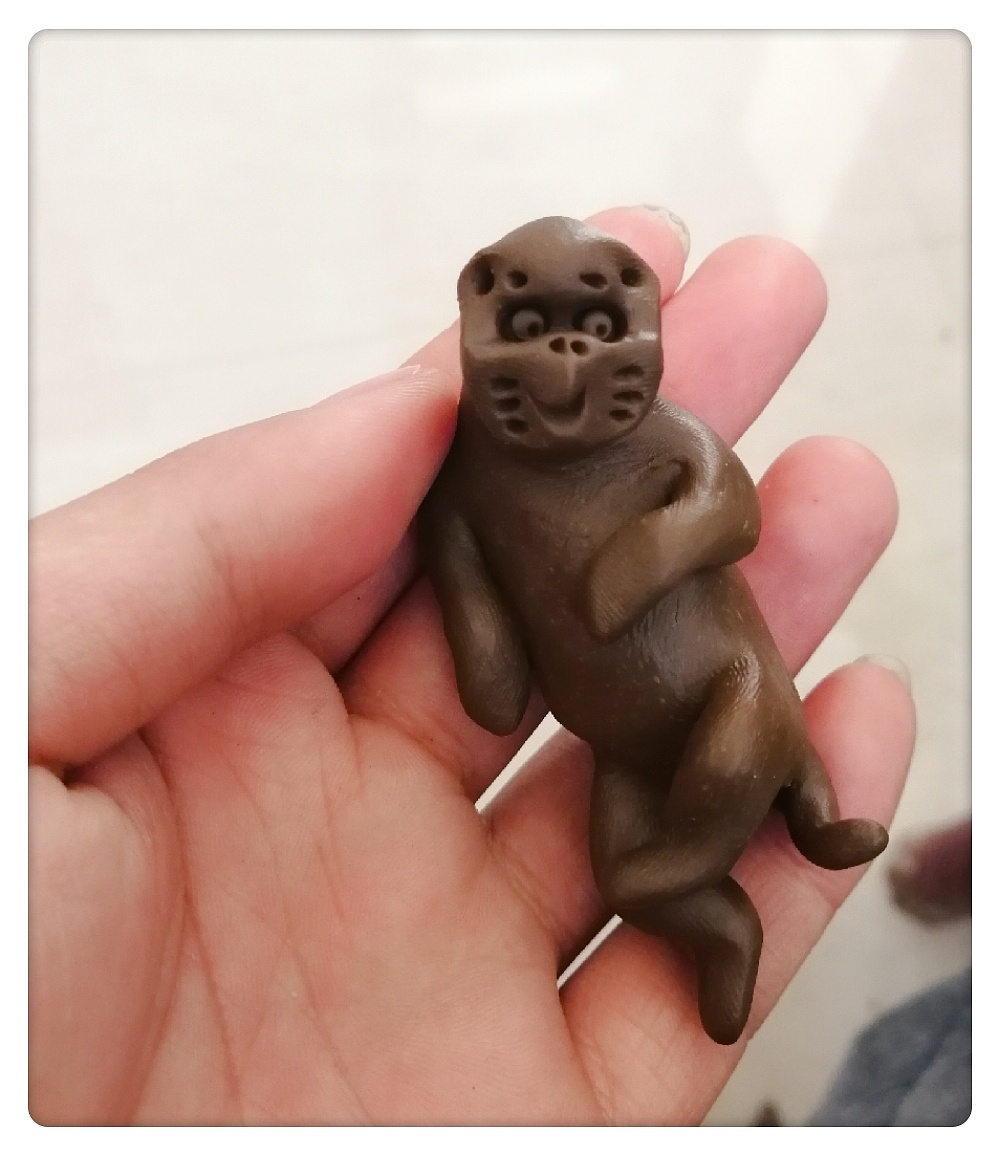 塑新斋潘纪坤手捏粘土陶公仔泥猴系列
