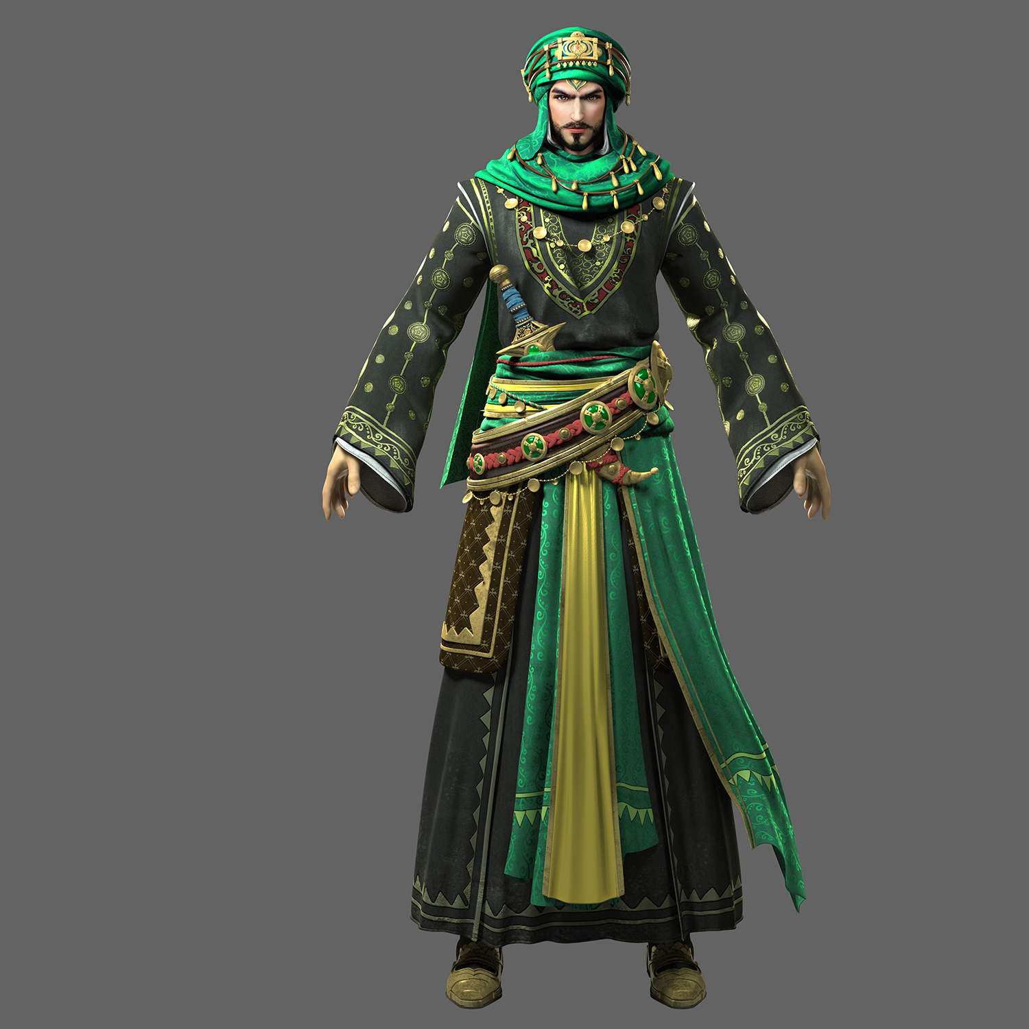 为游戏——苏丹的复仇制作的三维美宣和游戏宣传cg角色