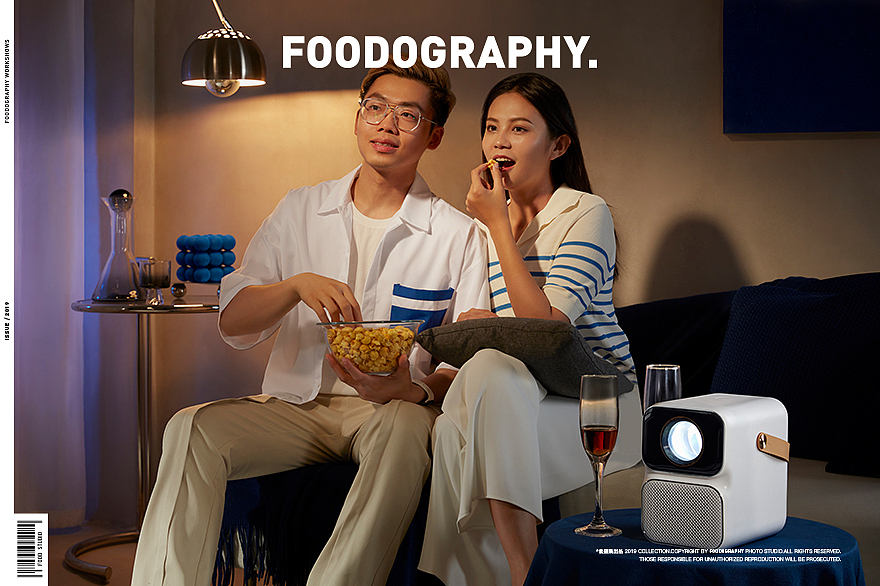 投影仪摄影 | 万播 ✖ foodography