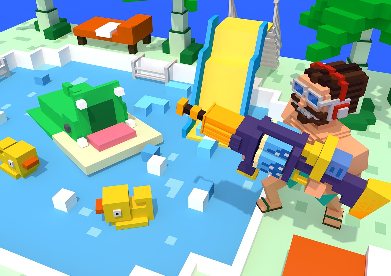 一款男枪泳池派对 不喜勿喷啊  哈哈哈