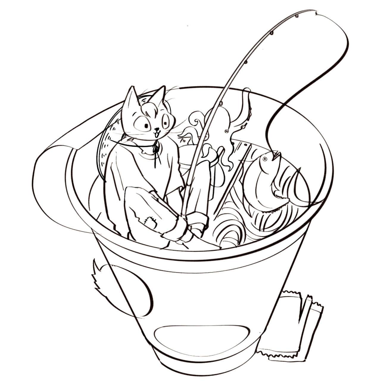 【个人作品】猫咪浮世绘-逃避虽可耻但有用