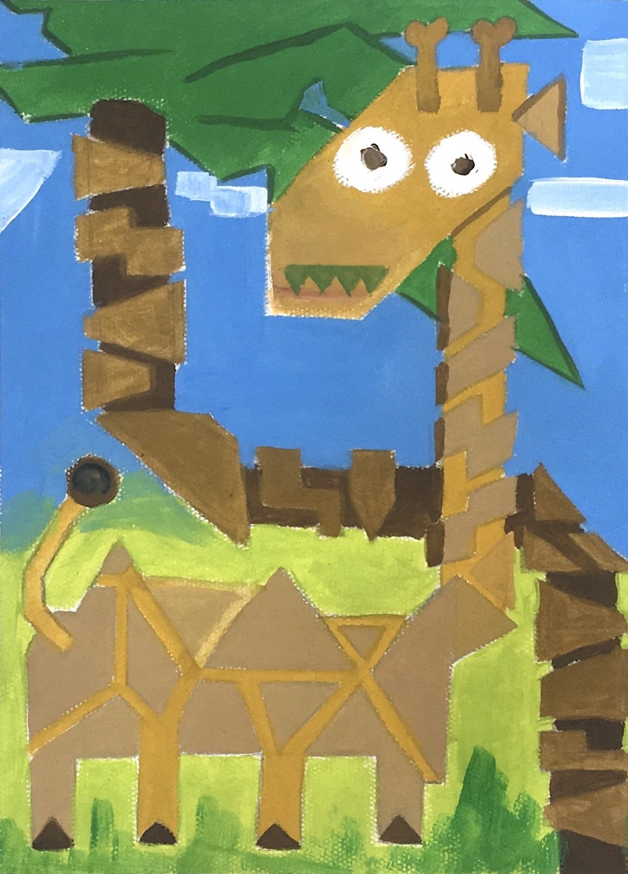 卡通长颈鹿冰箱贴