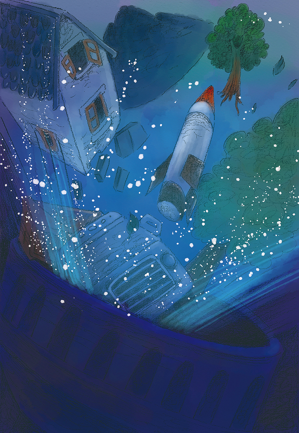 《比翼鸟》名家汤汤 奇幻文学书内插