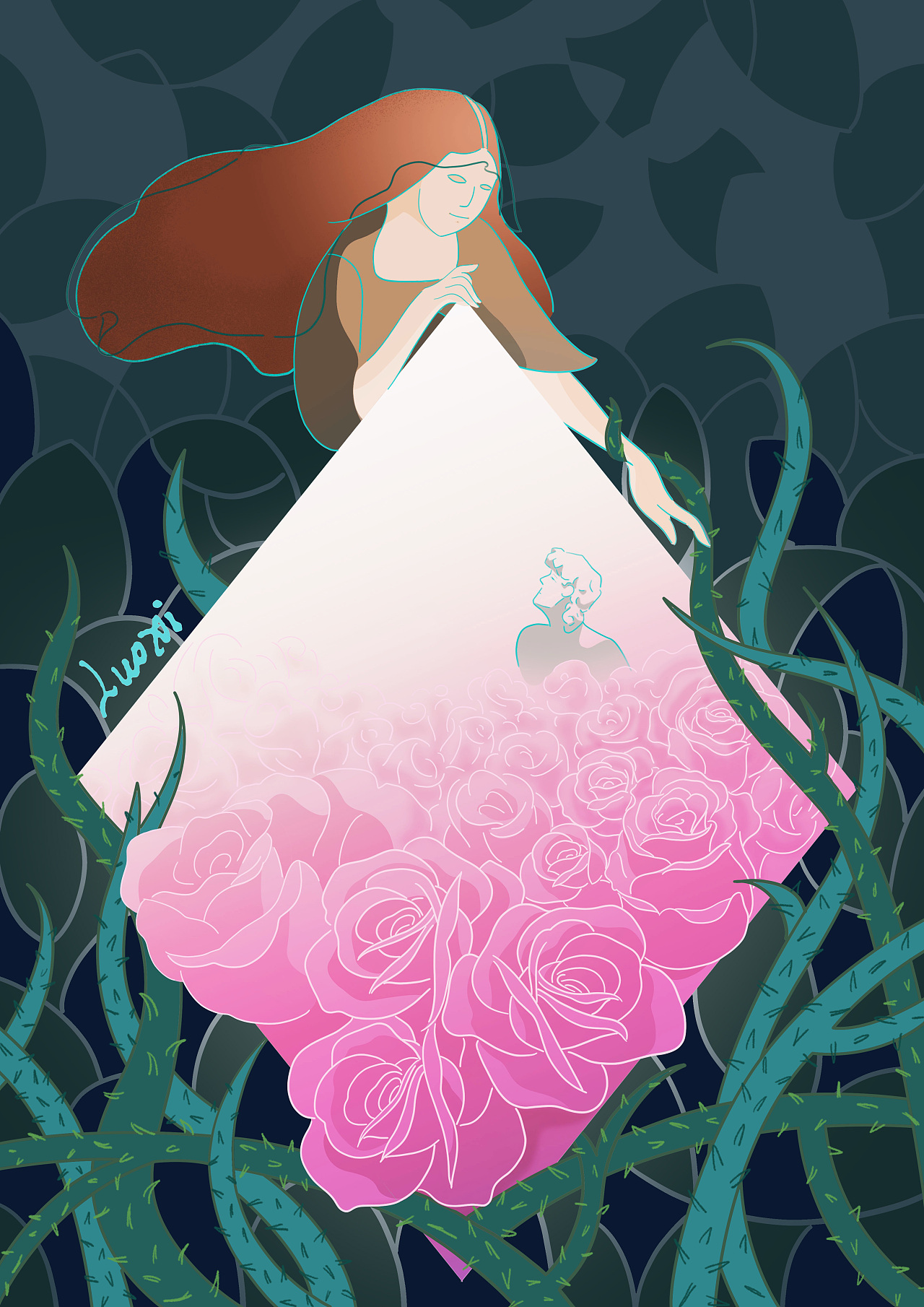 文艺复兴——爱情的模样|插画|创作习作|再吃一颗苹果 - 原创作品