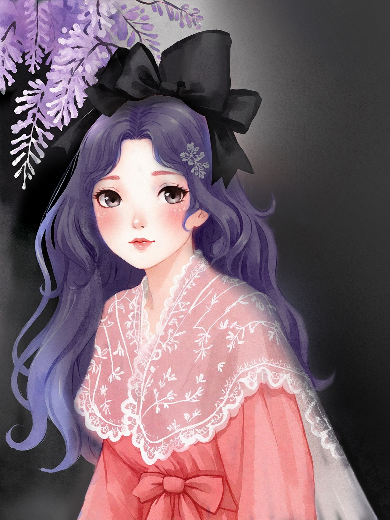 复古水彩插画（图ZMzcyNTkwNDQ0） - 艺术插画 - 站酷设计师鱼圆圆77原创素材 - 站酷ZCOOL