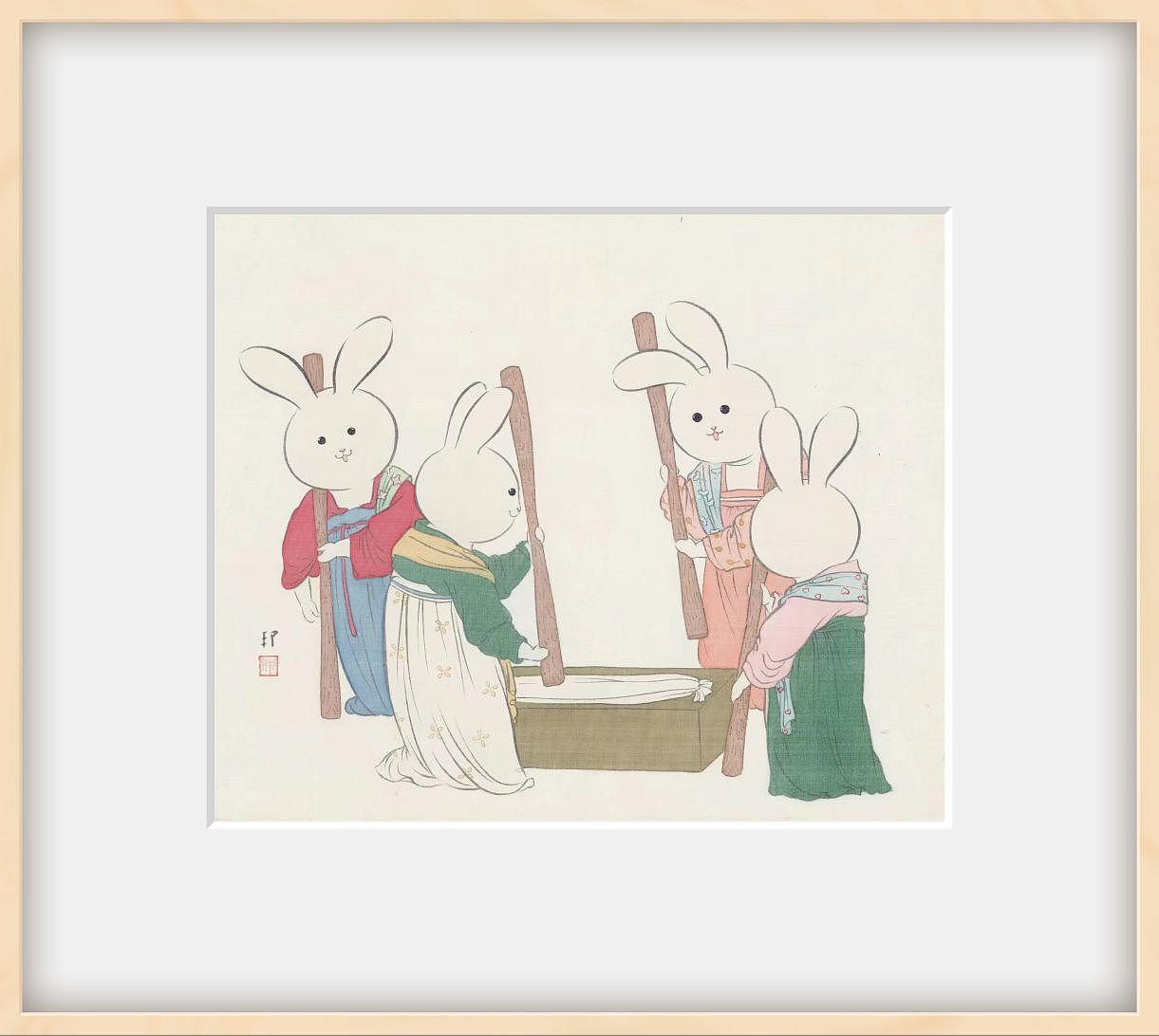 我画的这些水墨兔子（图ZMzY1NTU3NTY4） - 绘画 - 站酷设计师邦邦画画原创素材 - 站酷ZCOOL