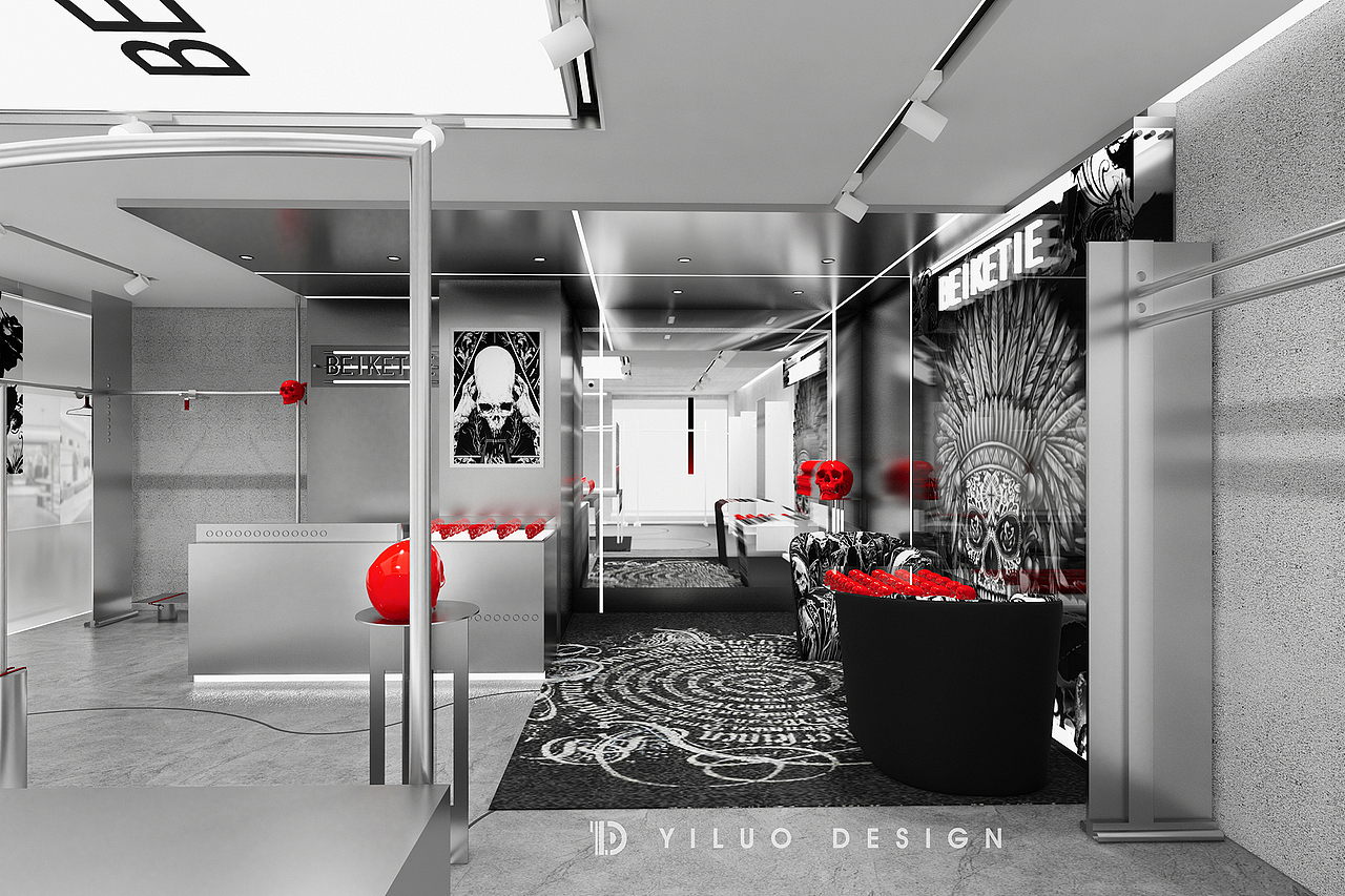 YLD STUDIO｜BEIKETIE服装空间形象设计（图ZMjYzNzMyMTQ0） - 商业空间设计 - 站酷设计师一落设计事务所原创素材 - 站酷ZCOOL