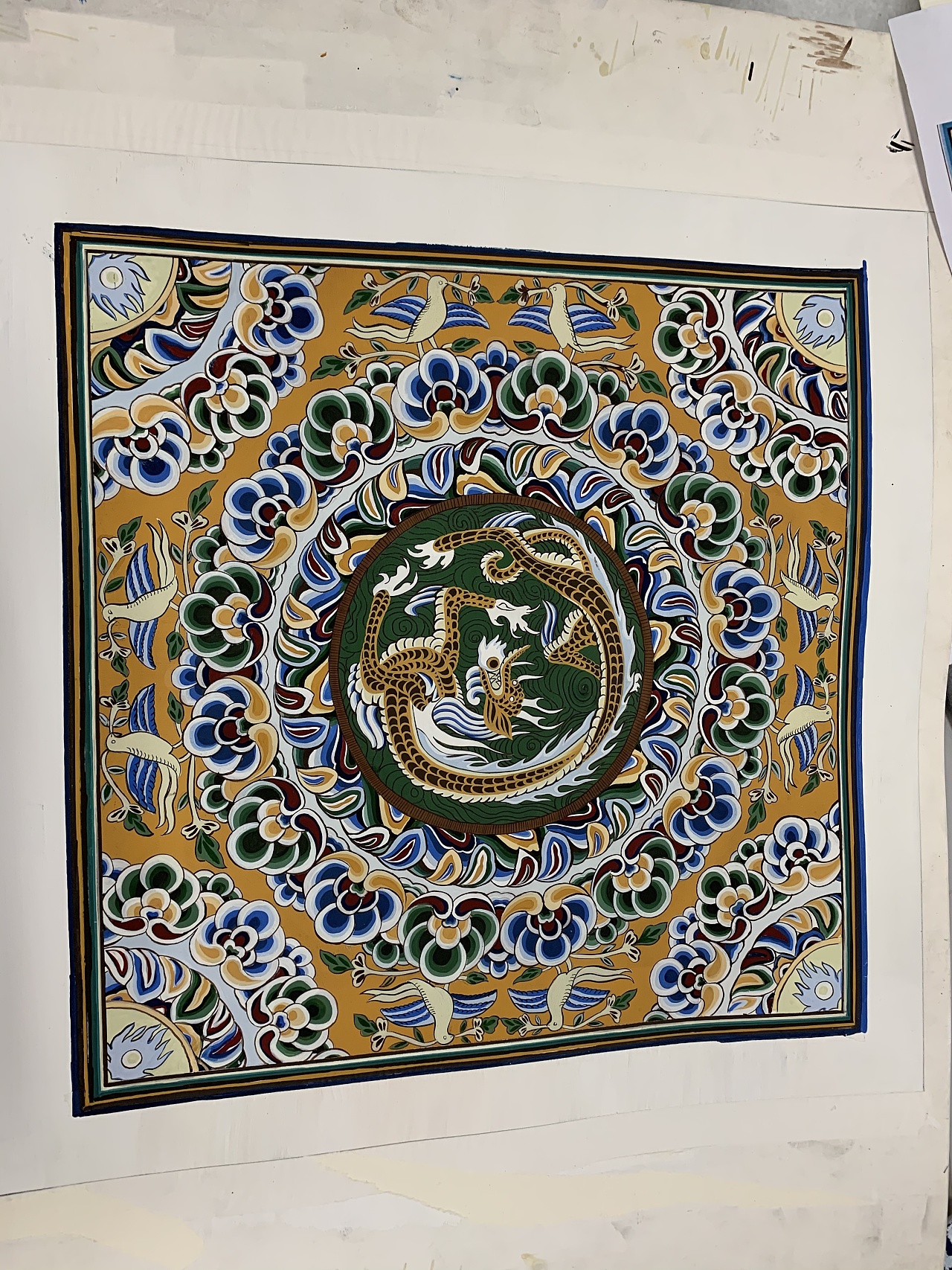 藻井图案|平面|图案|菠萝蜜蜜ya - 临摹作品 - 站酷 (zcool)