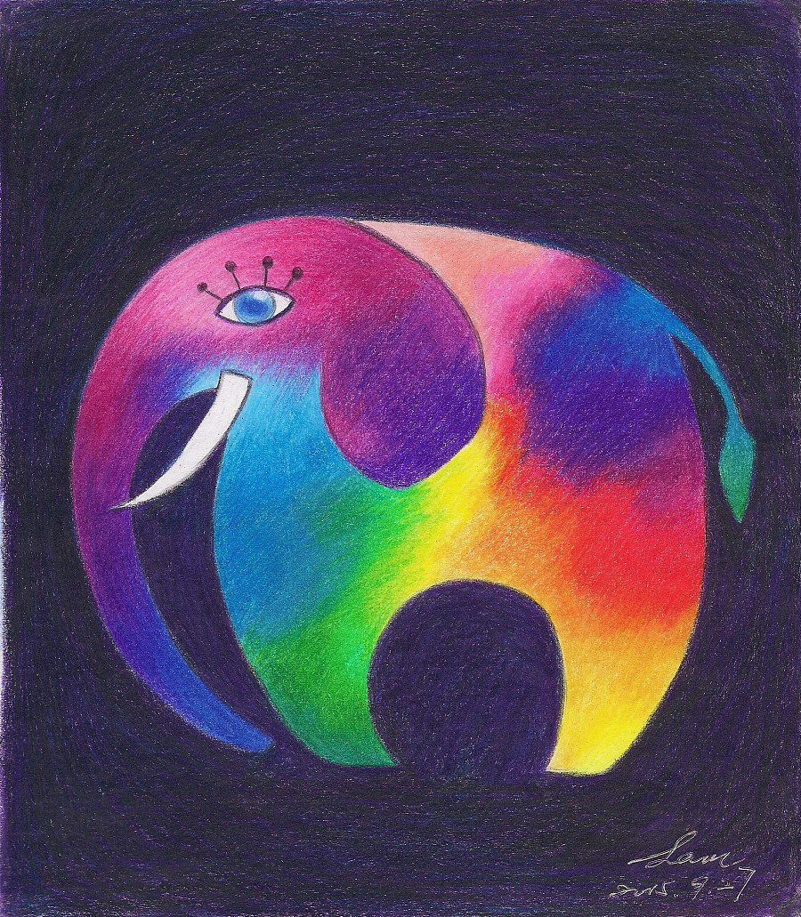 大象|涂鸦/潮流|插画|iris_cheung - 原创设计作品 - 站酷 (zcool)