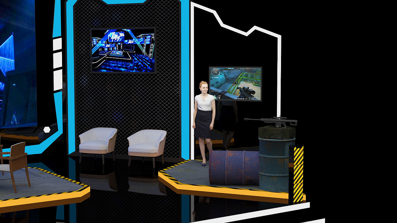 一个电竞演播室（图ZMTU2OTc1NjI0） - 其他三维 - 站酷设计师Jeffrey1123原创素材 - 站酷ZCOOL