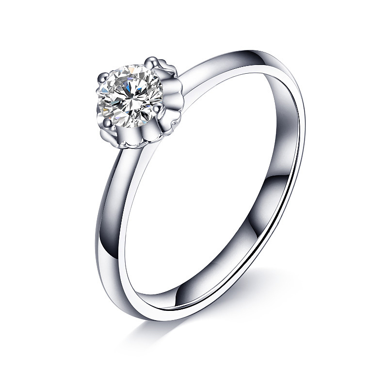 银饰钻石戒指